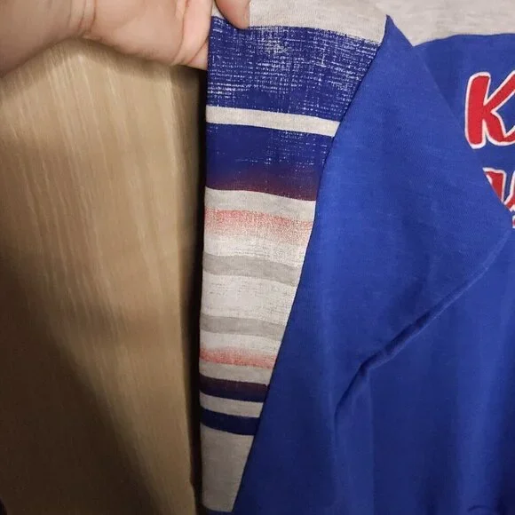 University Of Kansas Colosseum New Grey Blue Sweatshirt XXL - Picture 4 of 7